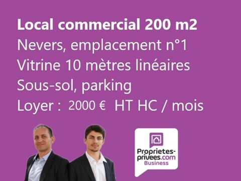 NEVERS, EMPLACEMENT N°1 - LOCATION LOCAL COMMERCIAL 2000 58000 Nevers