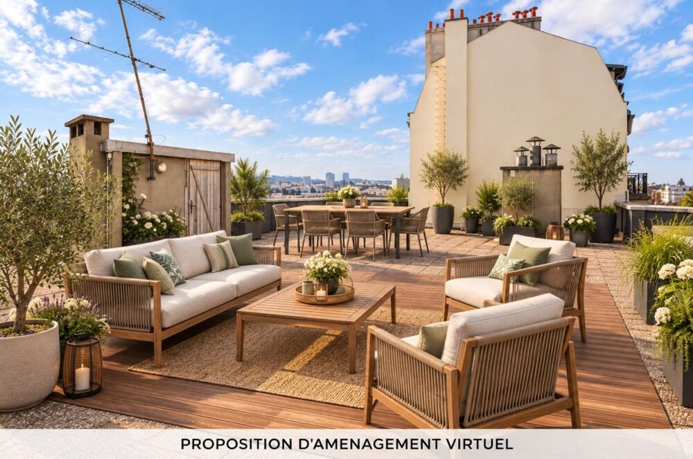 BOURG LA REINE - 6P - 141,18 M² - PROCHE CENTRE VILLE - DERNIER ETAGE - TERRASSE 130 M² ENV. - CAVE - PARKING
