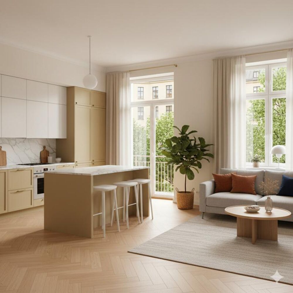 2 pièces lumineux avec très grande terrasse de 65 m2