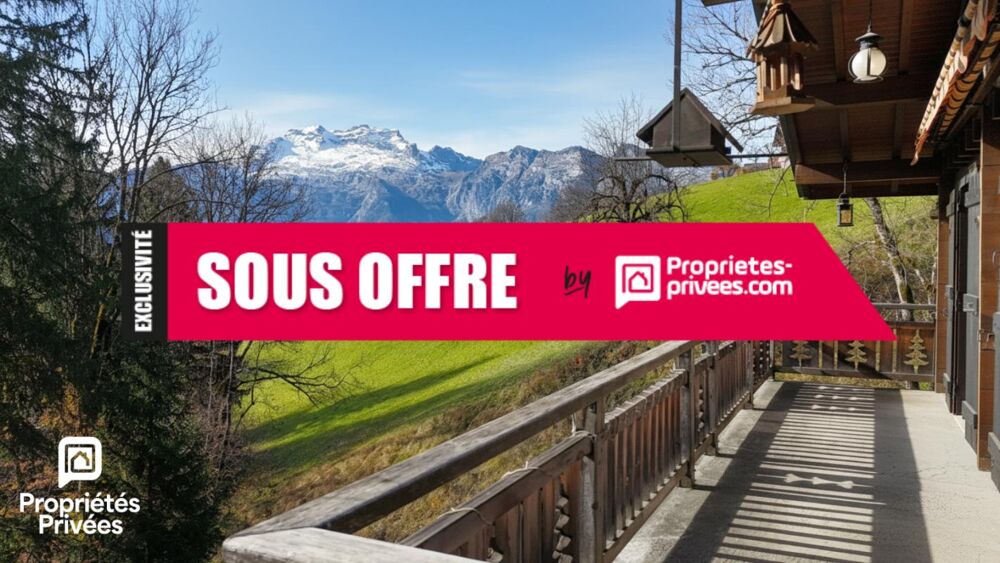 Manigod 74230 - Chalet 4 pièces avec vue imprenable sur la Tournette