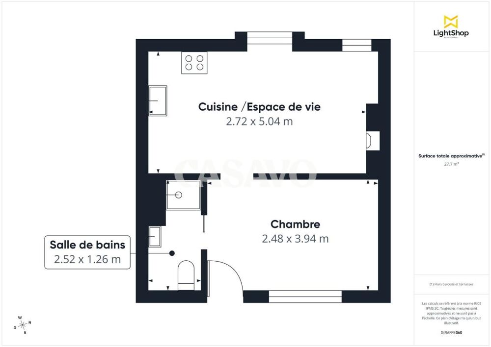 Vente Appartement Vente Appartement 2 pièces de 27m² - 75003 Paris Paris 3