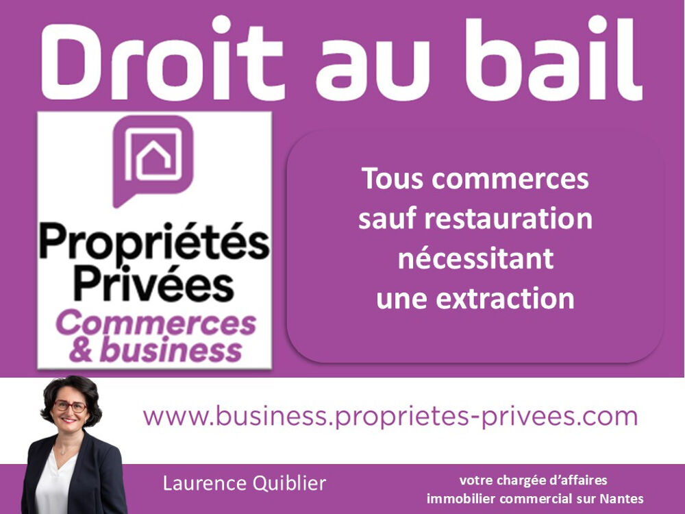   44000 NANTES - BAIL A CEDER SAINT PIERRE 20 M²  - GRAND LINEAIRE VITRINE Nantes