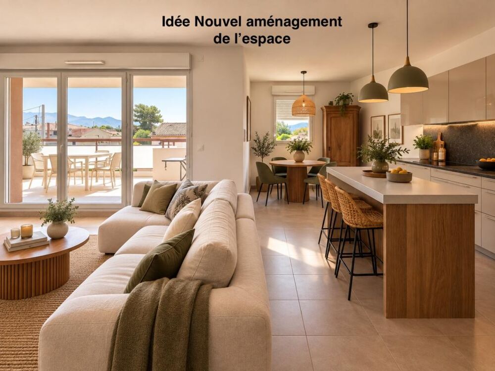 Appartement T4 Marseille 13e (Château-Gombert)  85 m², Terrasse 41 m², Dernier Étage