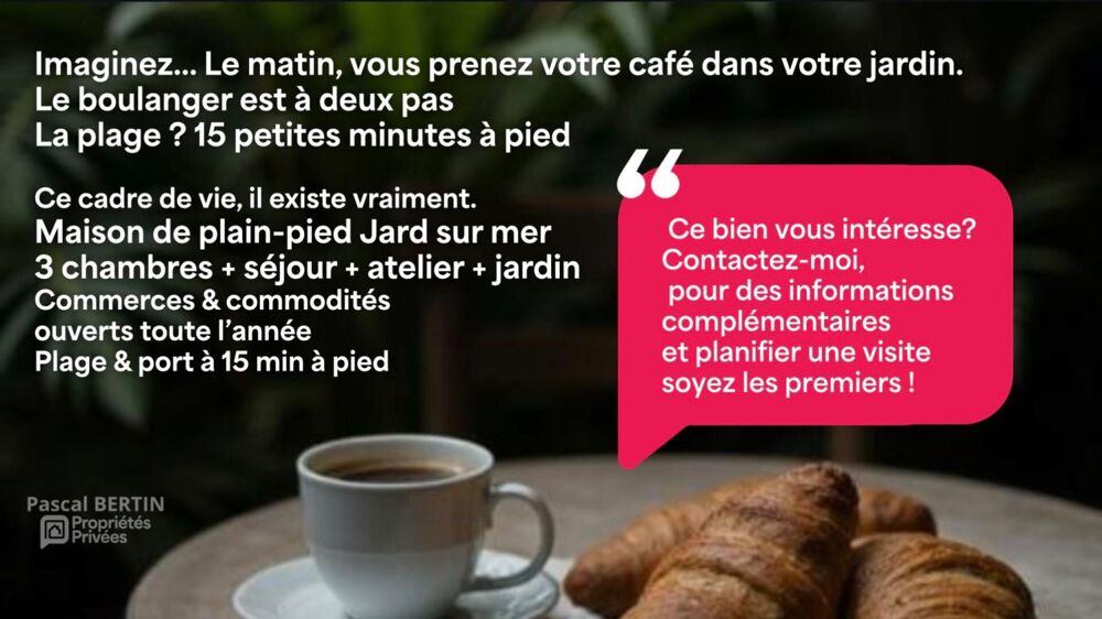 Vente Maison Maison Jard Sur Mer 5 pièce(s) Jard sur mer