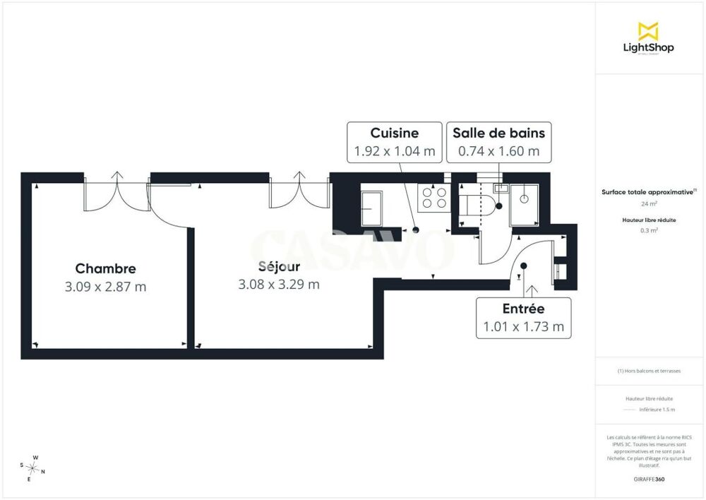 Vente Appartement Vente Appartement 2 pièces de 25m² - 75011 Paris Paris 11