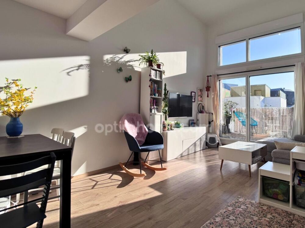 Vente Appartement T3 récent 62 m² avec terrasse S-O, dernier étage, Parc Baud-Chardonnet – Sans travaux Rennes