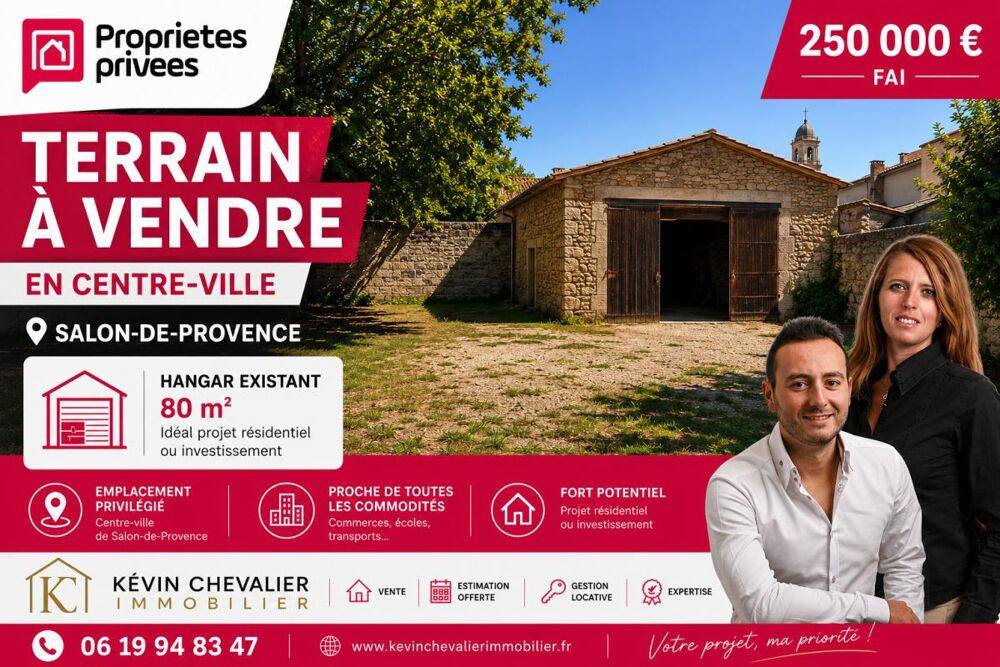 Salon-de-Provence Centre Hangar à rénover sur terrain constructible de 435 m²