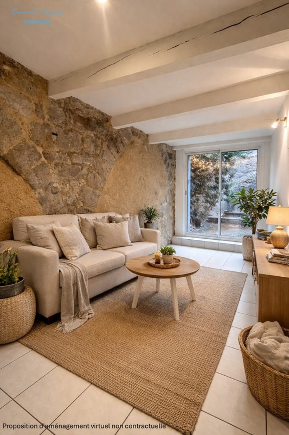 Maison de village avec cour à SAINT THIBERY (34)