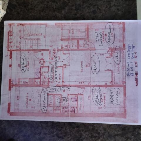  Appartement � louer 4 pi�ces 78 m�