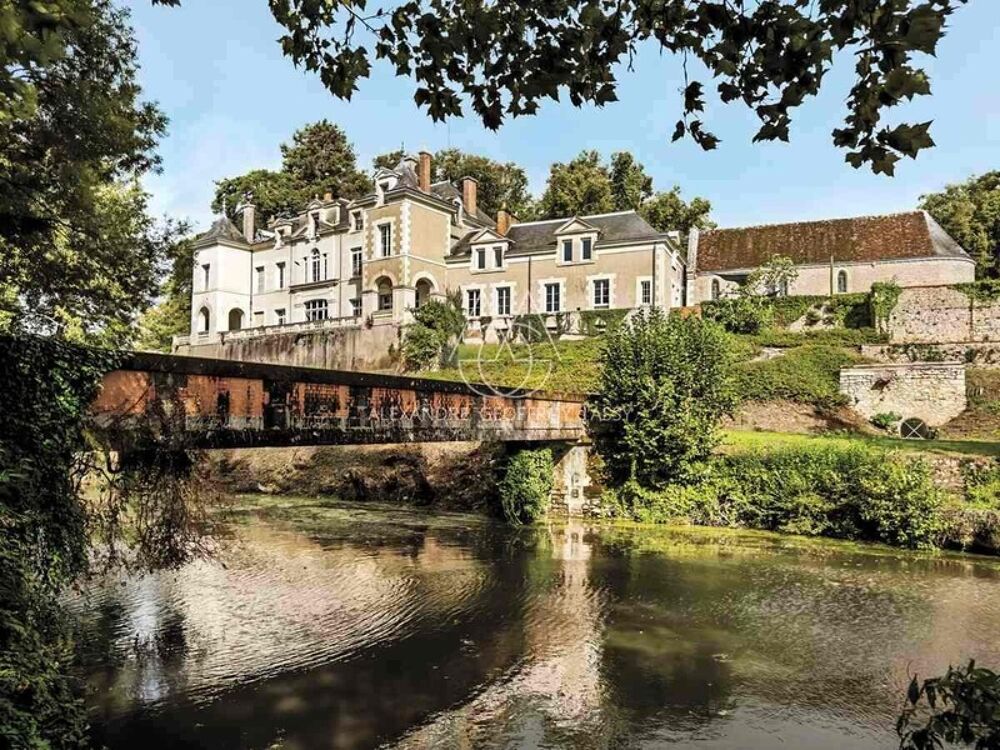 Superbe Château du XIXe avec 1km de rivière, rénové à 10min de Blois sur 22ha-possibilité d'acheter 63ha au total