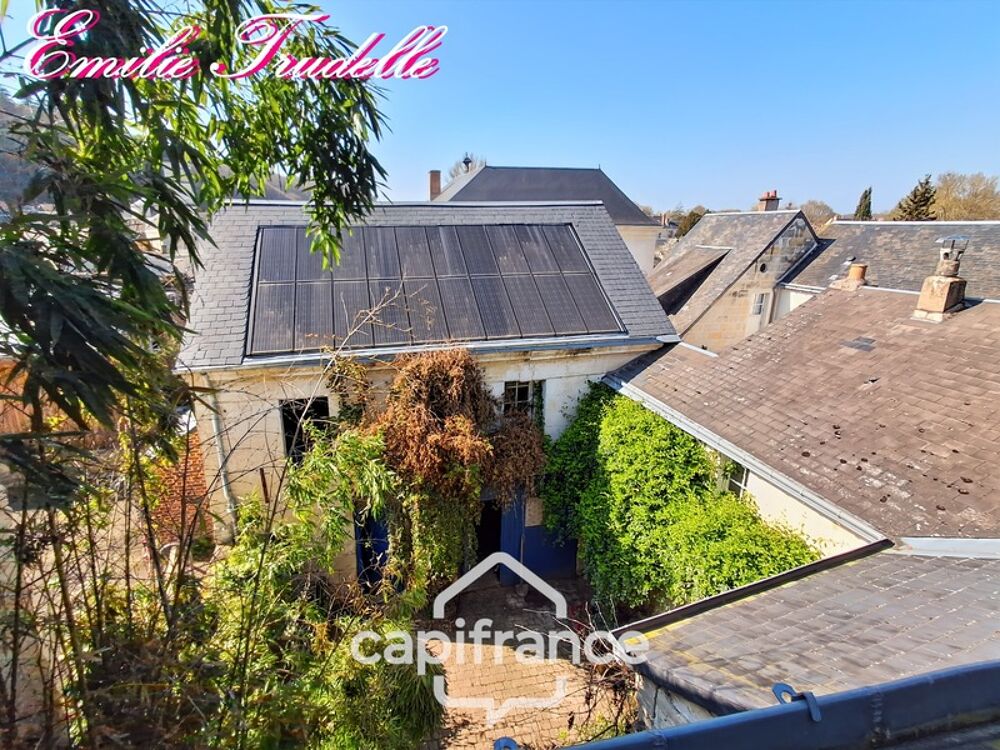 Maison à vendre 6 pièces LA CHARTRE SUR LE LOIR (72) Maison de caractère  coeur de ville  181 m²  cour, dépendance et caves