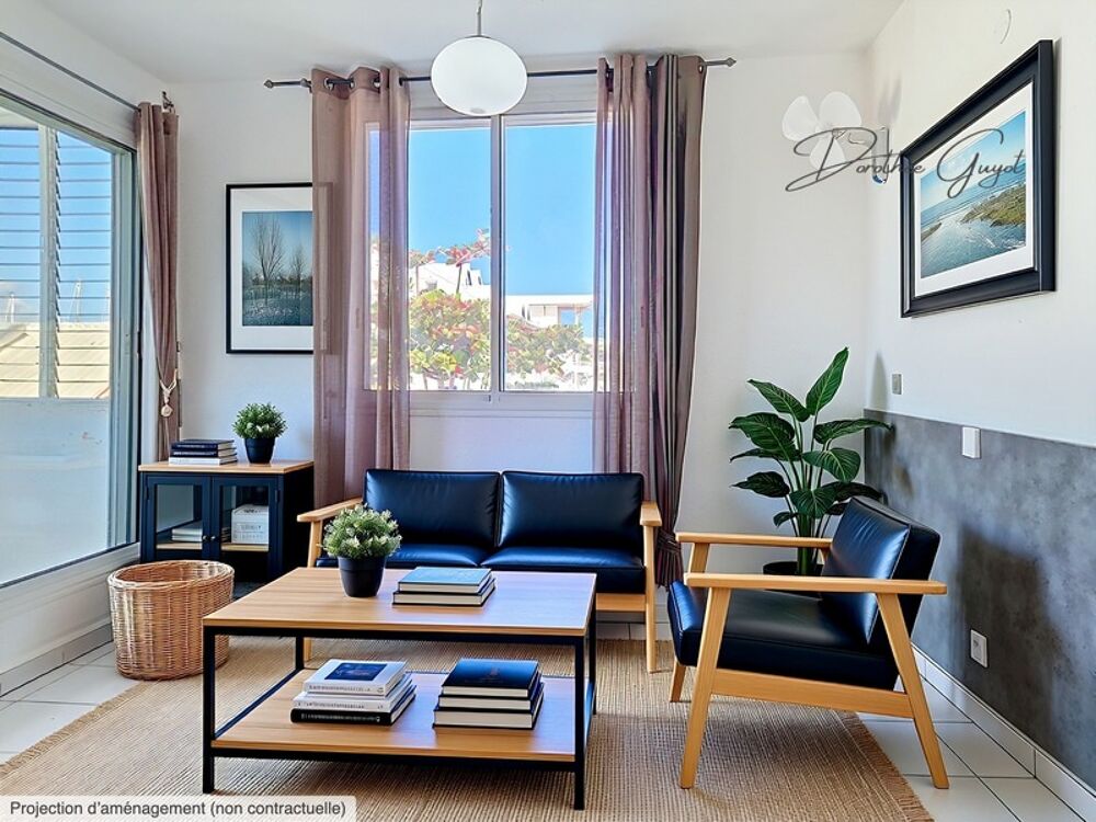 Vente Appartement Studio lumineux avec coin nuit – tout à pied – Marina Saint-François 97118 Saint francois