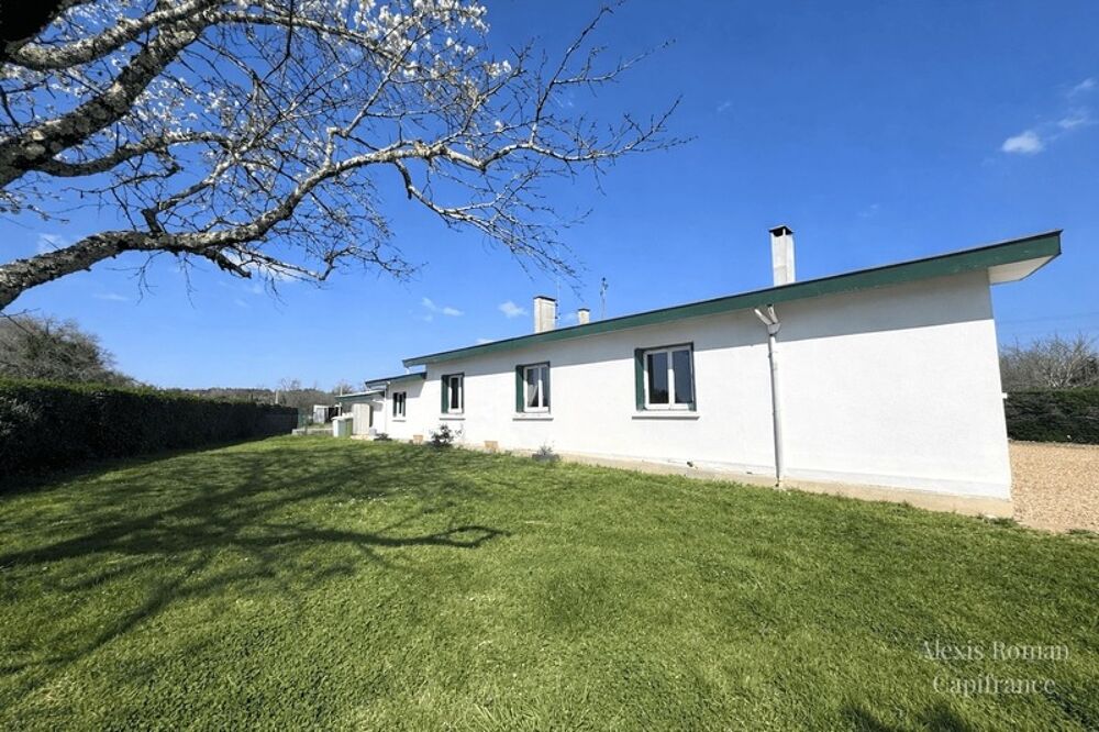 Vente Maison Maison de plain-pied 105 m² + double garage – env. 155 m² utiles – terrain 1 533 m² – proche commodités Montpon menesterol
