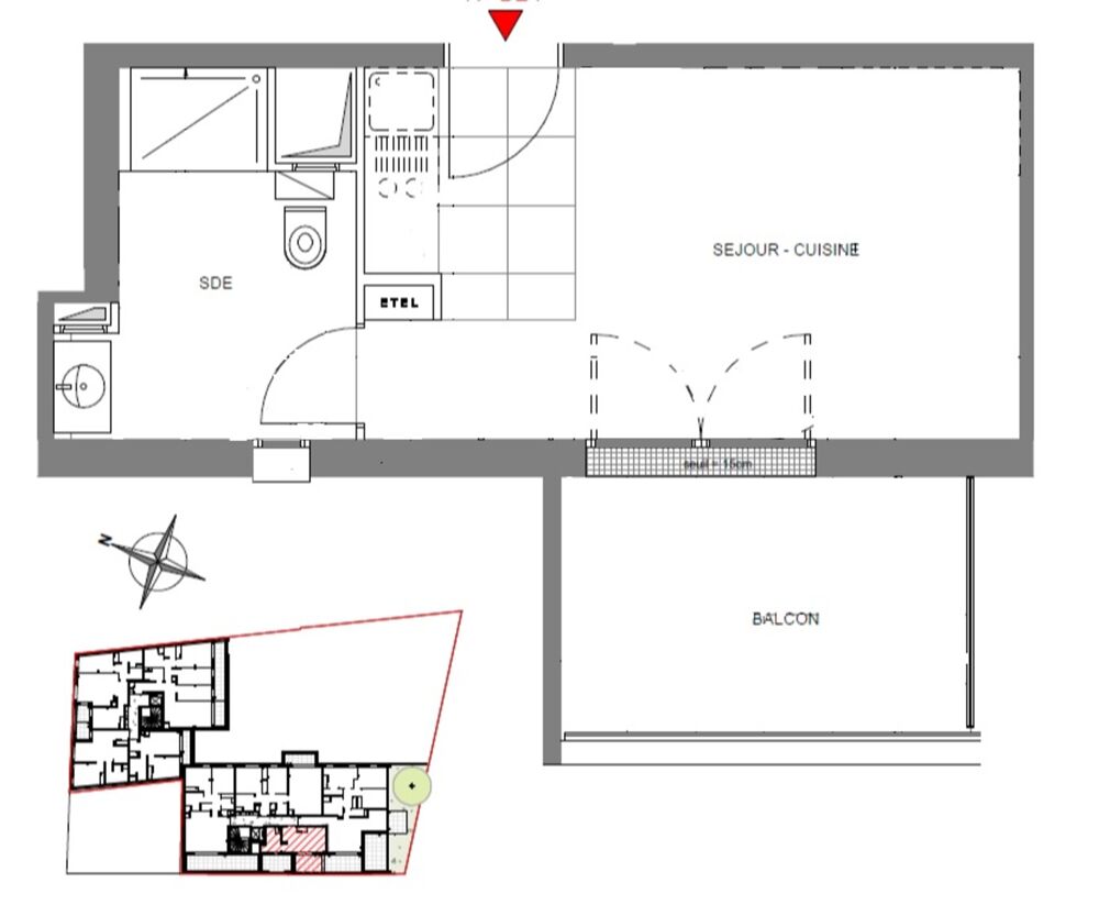 Vente Appartement Studio neuf à vendre ISSY LES MOULINEAUX (92), surface habitable 24.70 m2 + balcon 7.70 m2 Issy les moulineaux