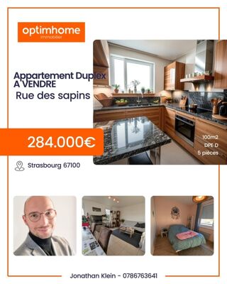  Appartement  vendre 5 pices 100 m