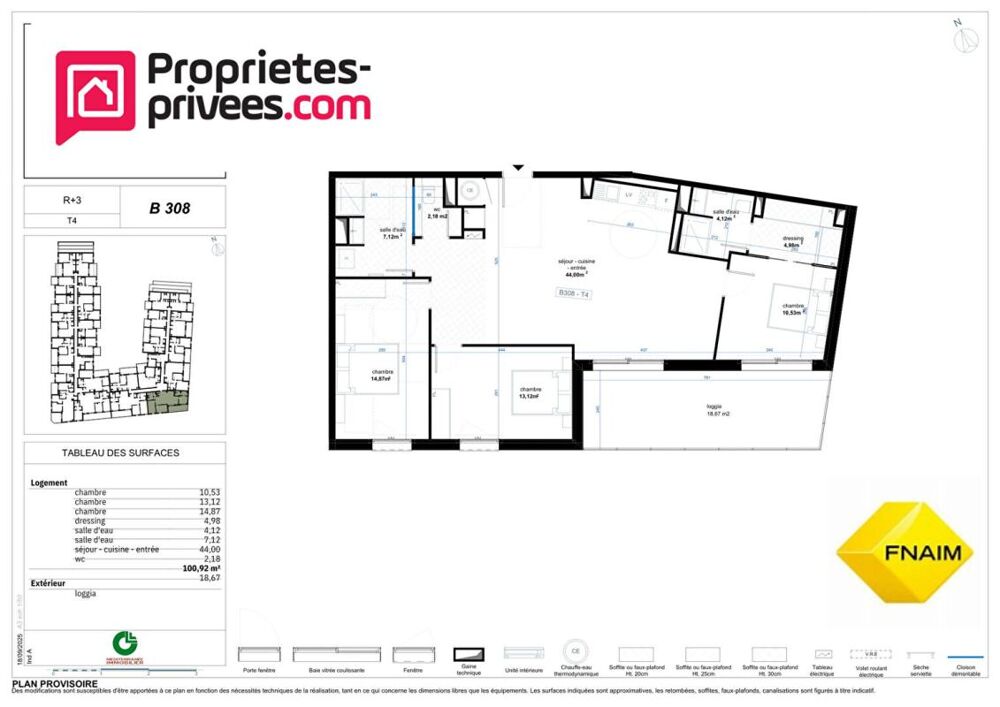 Vente Appartement Appartement  4 pièce(s) 100.92 m2 Narbonne