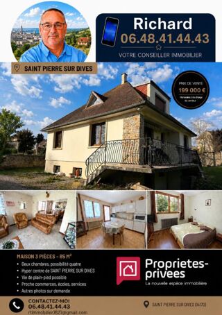  Maison à vendre 3 pièces 85 m²