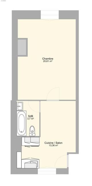  Appartement � louer 2 pi�ces 38 m�