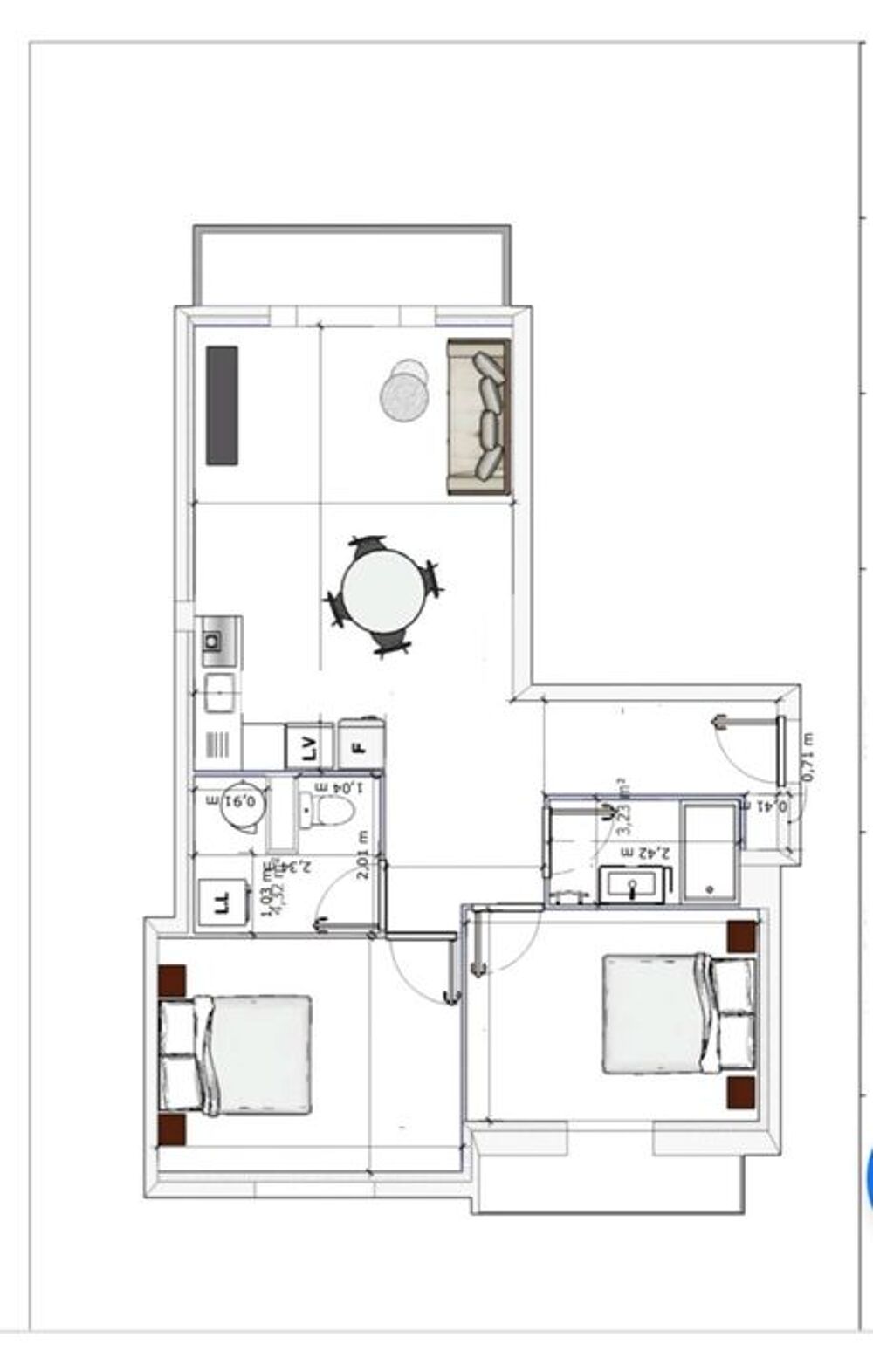 Location Appartement Appartement de 60m2 à louer sur Grenoble Grenoble