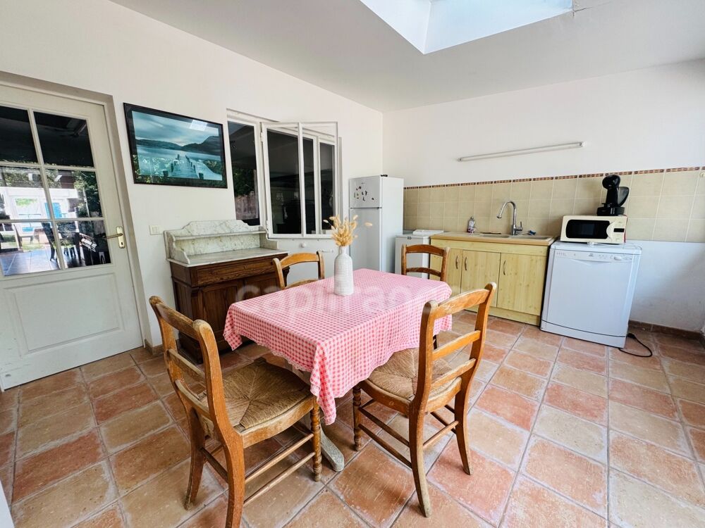 QUIMIAC - A VENDRE MAISON DE PECHEURS + DÉPENDANCE AVEC JARDIN CLOS - 4 CHAMBRES - ACCÈS PLAGE DE LANSÉRIA ET COMMERCES À PIED