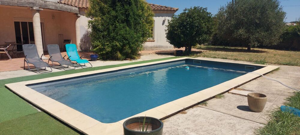 Vente Maison GARD. 30. GENERAC. Belle maison de 184 m2 de plain-pied sur terrain arboré de 1264 m² avec piscine Generac