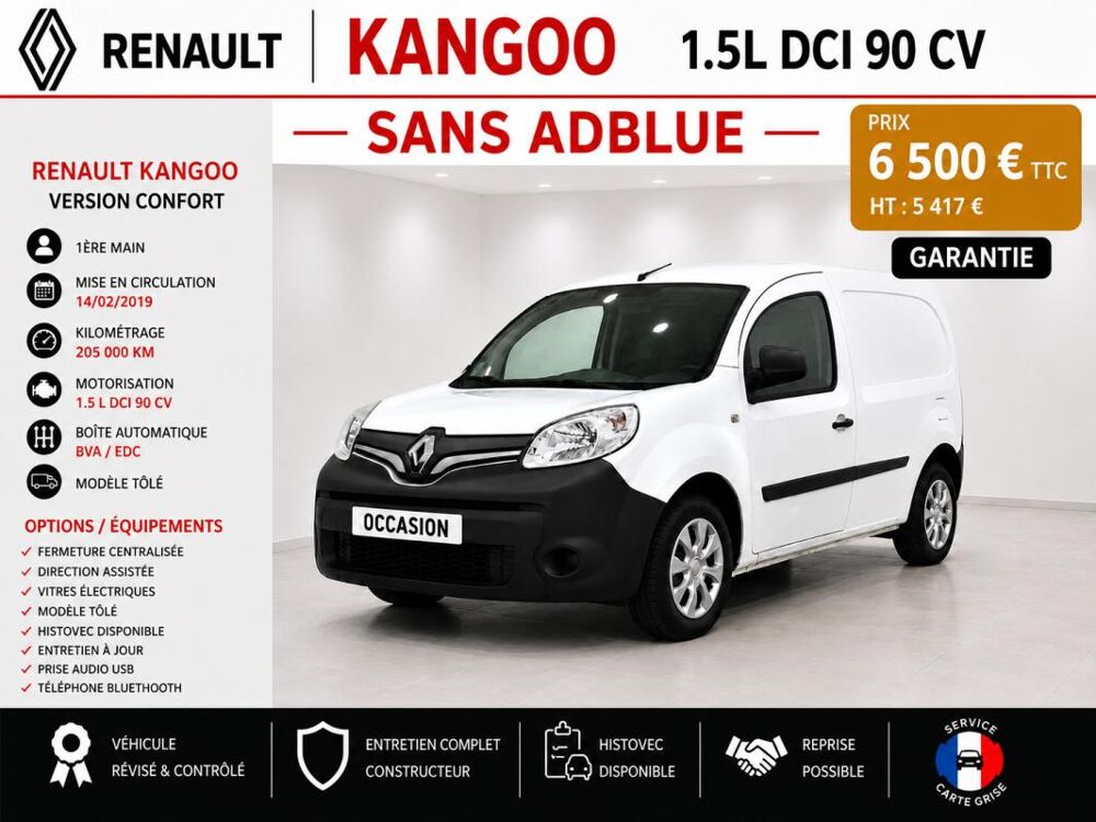 Kangoo Express 1.5L DCI 90cv de 2019 en EDC / BVA version GRAND CONFORT san 2019 occasion 60430 Abbecourt