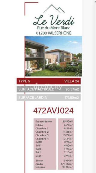  Maison � vendre 5 pi�ces 96 m�