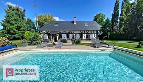   Charmante long�re normande r�nov�e avec piscine chauff�e et chalet ind�pendant  - Pays d'Auge Maison - 6 pi�ce(s) - 100 m�