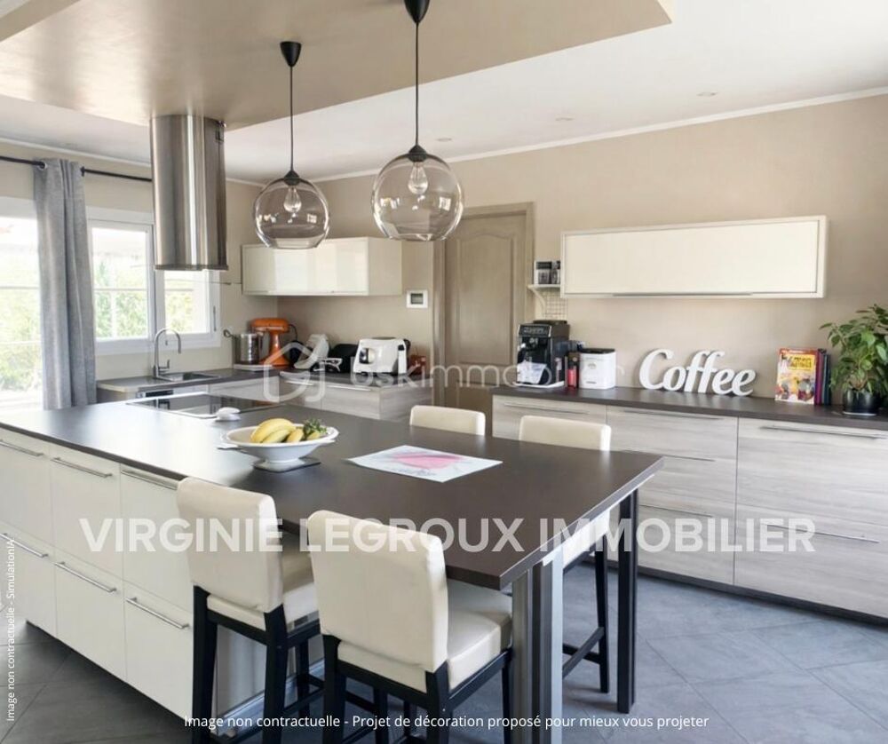 Maison de plain-pied 4 chambres 130m2 + véranda de 45m2