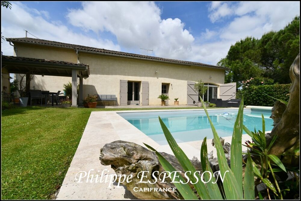 MAISON EN PIERRE DE CARACTÈRE DE 205 M2 AVEC PISCINE ET JARDIN DE 3000 M2 A FOURQUES SUR GARONNE