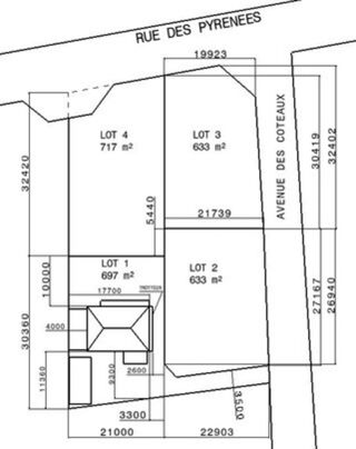  Terrain  vendre 637 m