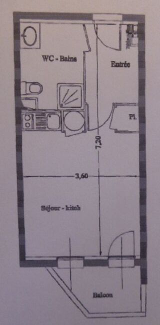  Appartement à louer 1 pièce 25 m²