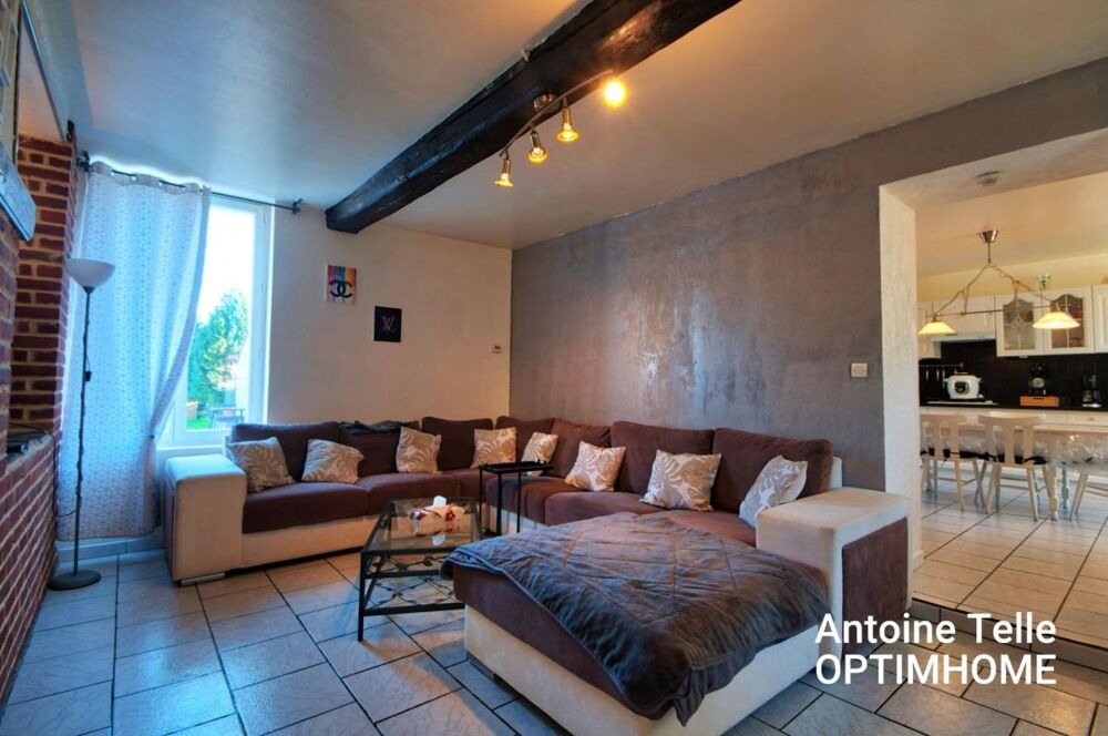 Vente Maison Montay 59360 - Maison semi-individuelle de 3 Chambres avec cour intérieur & jardin Montay