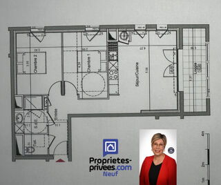  Appartement � vendre 3 pi�ces 58 m�