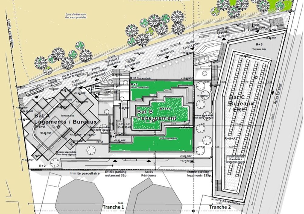 Studio neuf meublé en résidence étudiante à vendre, ROUEN rive droite : surface habitable 23.09 m2
