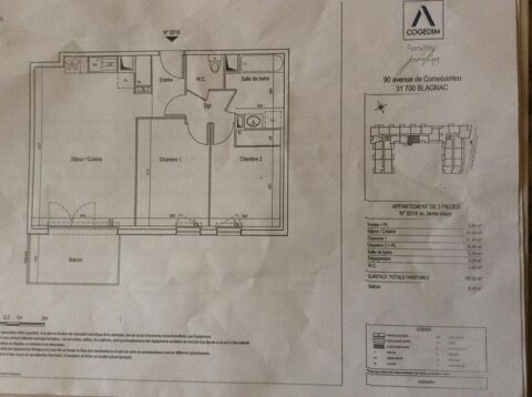  Appartement � louer 3 pi�ces 60 m�