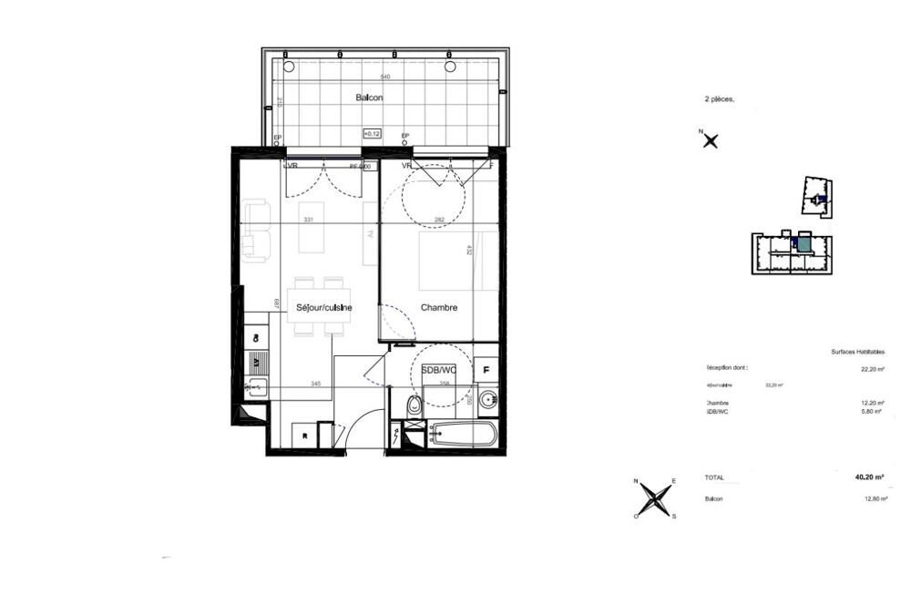 Vente Appartement 2 pièces 40 m² - Vue 4
