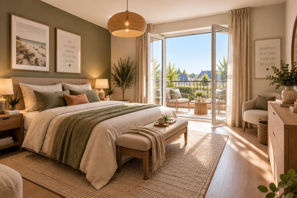 Vente Appartement Beau T4 avec balcons à proximité de Deauville Benerville sur mer