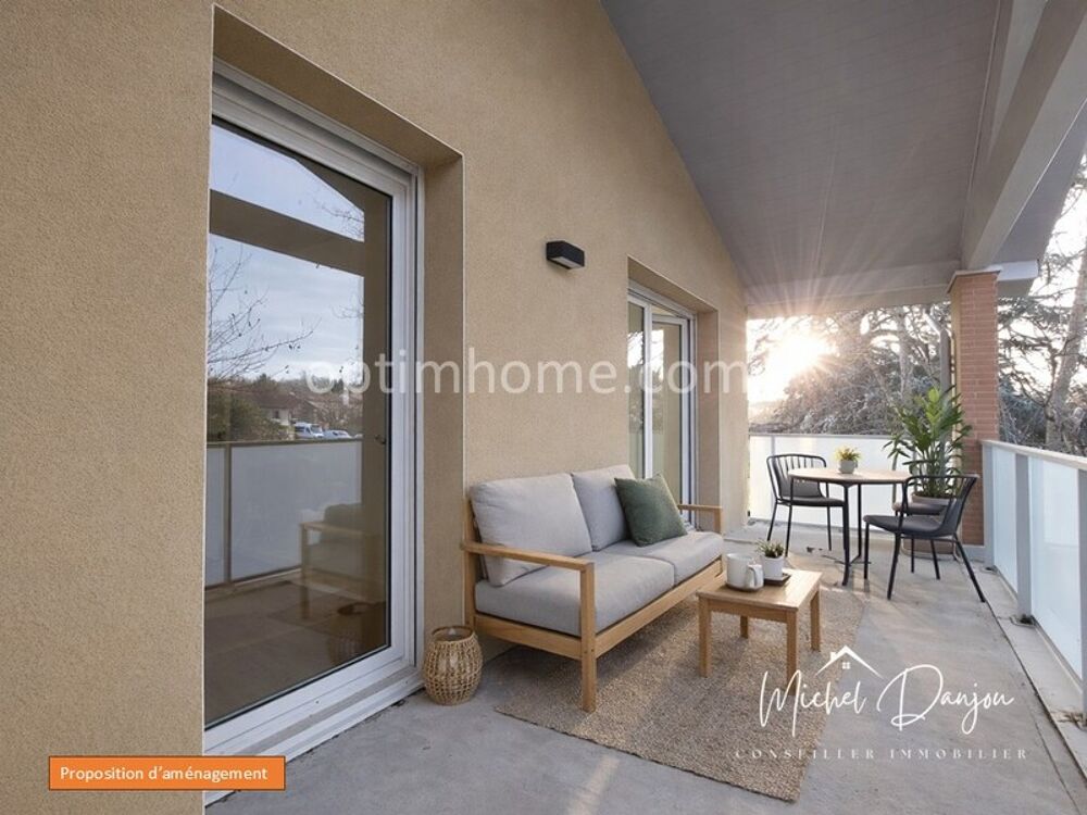 Appartement T2 lumineux avec balcon  Cadre de vie agréable à Pompertuzat