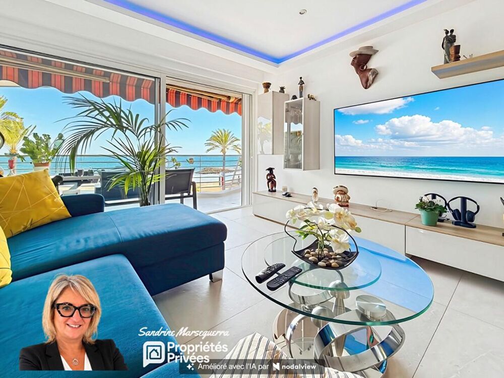 Vente Appartement Vue mer panoramique  2 pièces rénové haut de gamme Cagnes sur mer