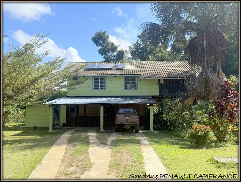 Vente Maison A VENDRE A KOUROU UNE CHARMANTE MAISON T5 EN BOIS DE 133 m² SUPERFICIE TERRAIN 2 HECTARES - AU PRIX DE 346 500 € Kourou