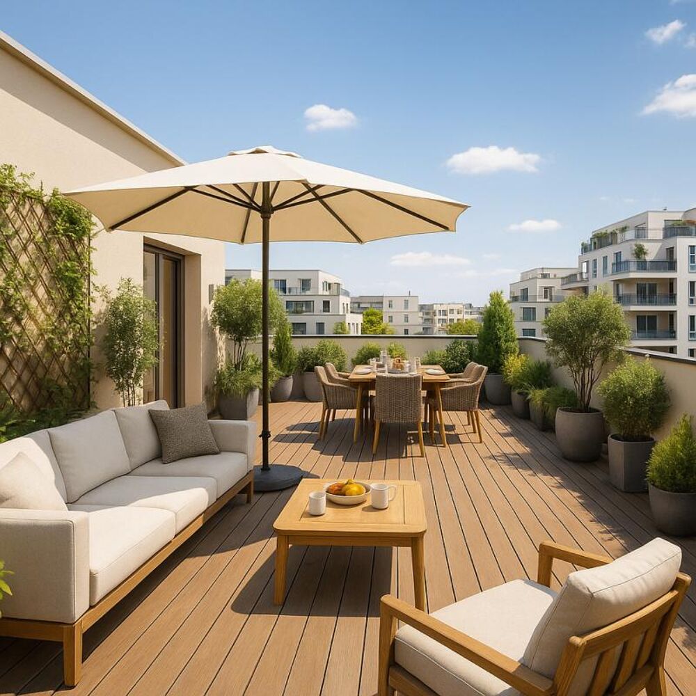 Vente Appartement NANTERRE-VILLE ** DERNIER ÉTAGE - Magnifique 4 pièces avec GRANDE TERRASSE  - au pied du RER A Nanterre