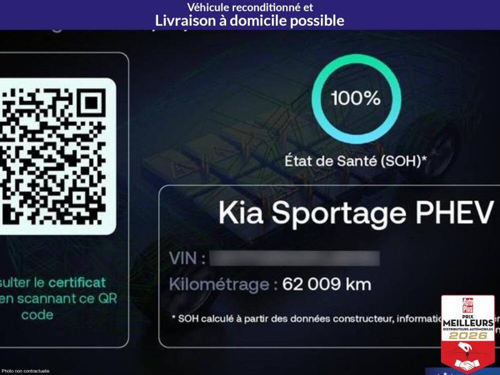 Sportage T-GDi 265 Hybride Rechargeable BVA6 4x4 A 2023 occasion 10150 Lavau