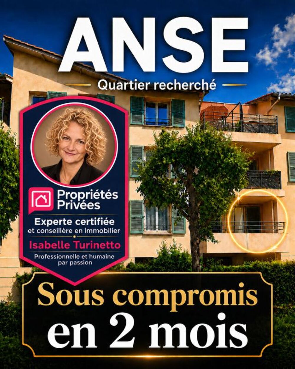 Appartement 3 pièces 70 m² · à Anse · 70 m² · 195 000 €