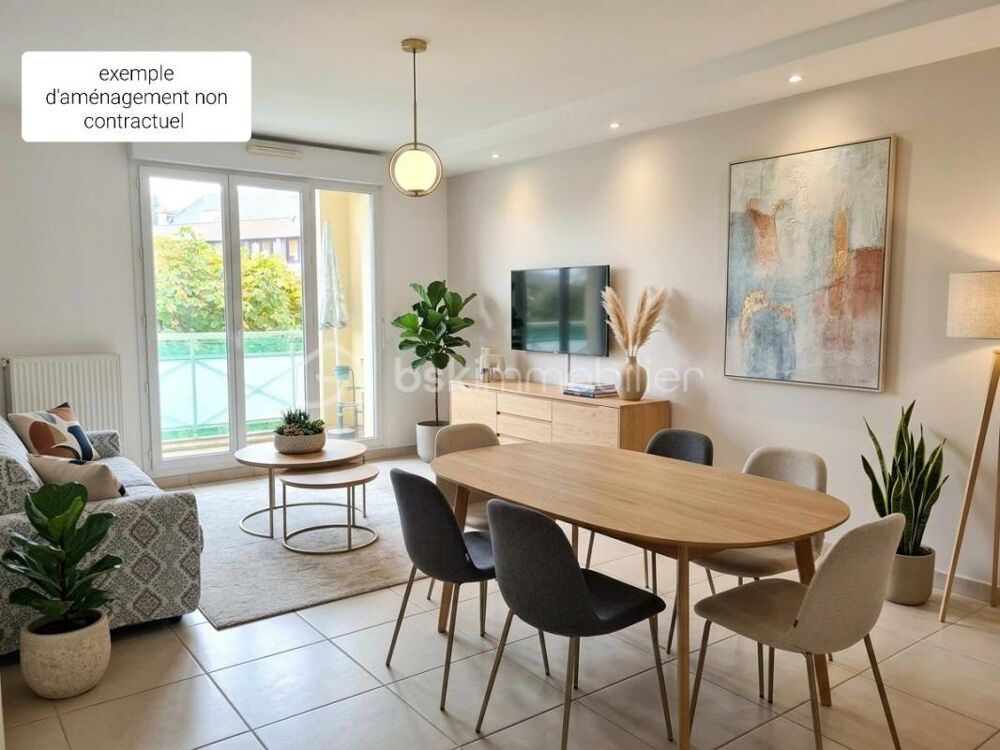 Appartement 3 pièces avec balcon  Centre-ville dArpajon