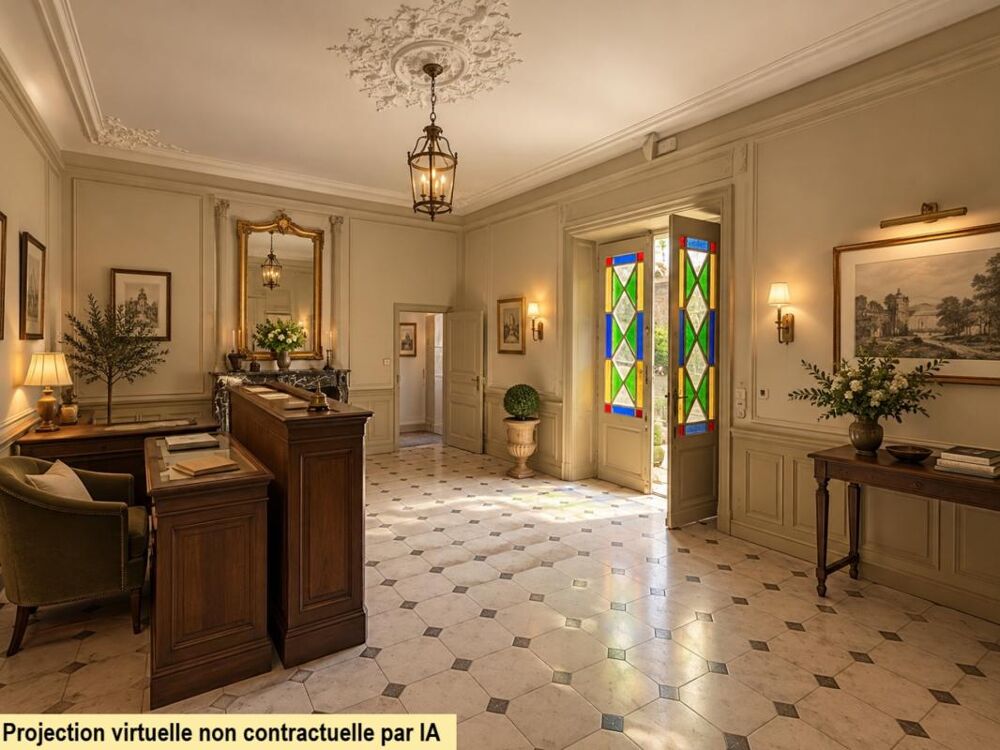 ROQUEMAURE (30150)  HÔTEL PARTICULIER  460 M²  ÉLÉMENTS DARCHITECTURE ANCIENS  COUR INTÉRIEURE  GARAGE  TERRASSE  COMBLE