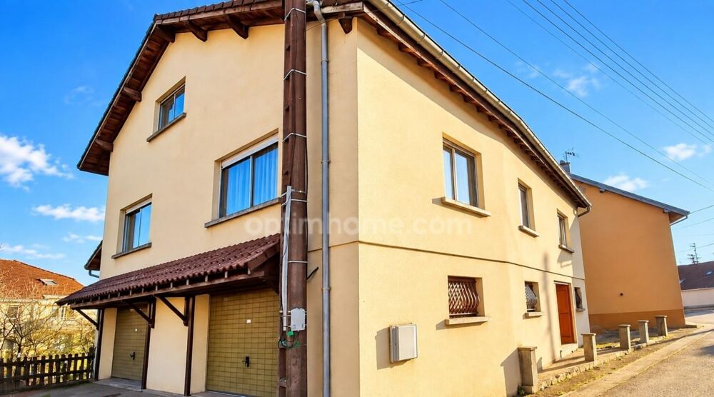 CHATENOIS-LES-FORGES (90700)  MAISON 127 M²  3 CHAMBRES  COMBLES AMÉNAGEABLES  SOUS-SOL  2 GARAGES  TERRAIN 749 M²