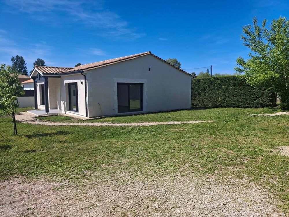 Maison de plain-pied neuve jamais habitée - 116 m² - 3 chambres - grande pièce de vie 60 m² - terrain 615 m²
