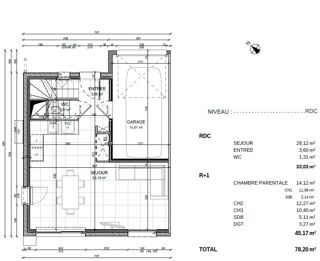  Maison � vendre 4 pi�ces 78 m�