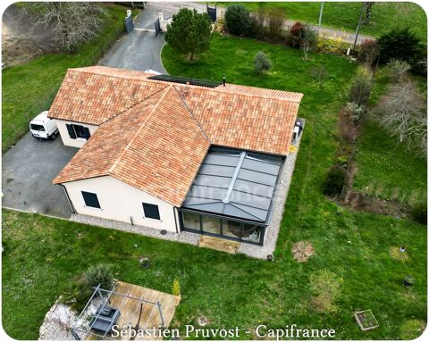 Dpt Dordogne (24), à vendre proche de SAINT PARDOUX LA-RIVIERE -Plain-Pied P6 173m2-Terrain de 2 935,00 m²-Garage 299000 Saint-Pardoux-la-Rivire (24470)